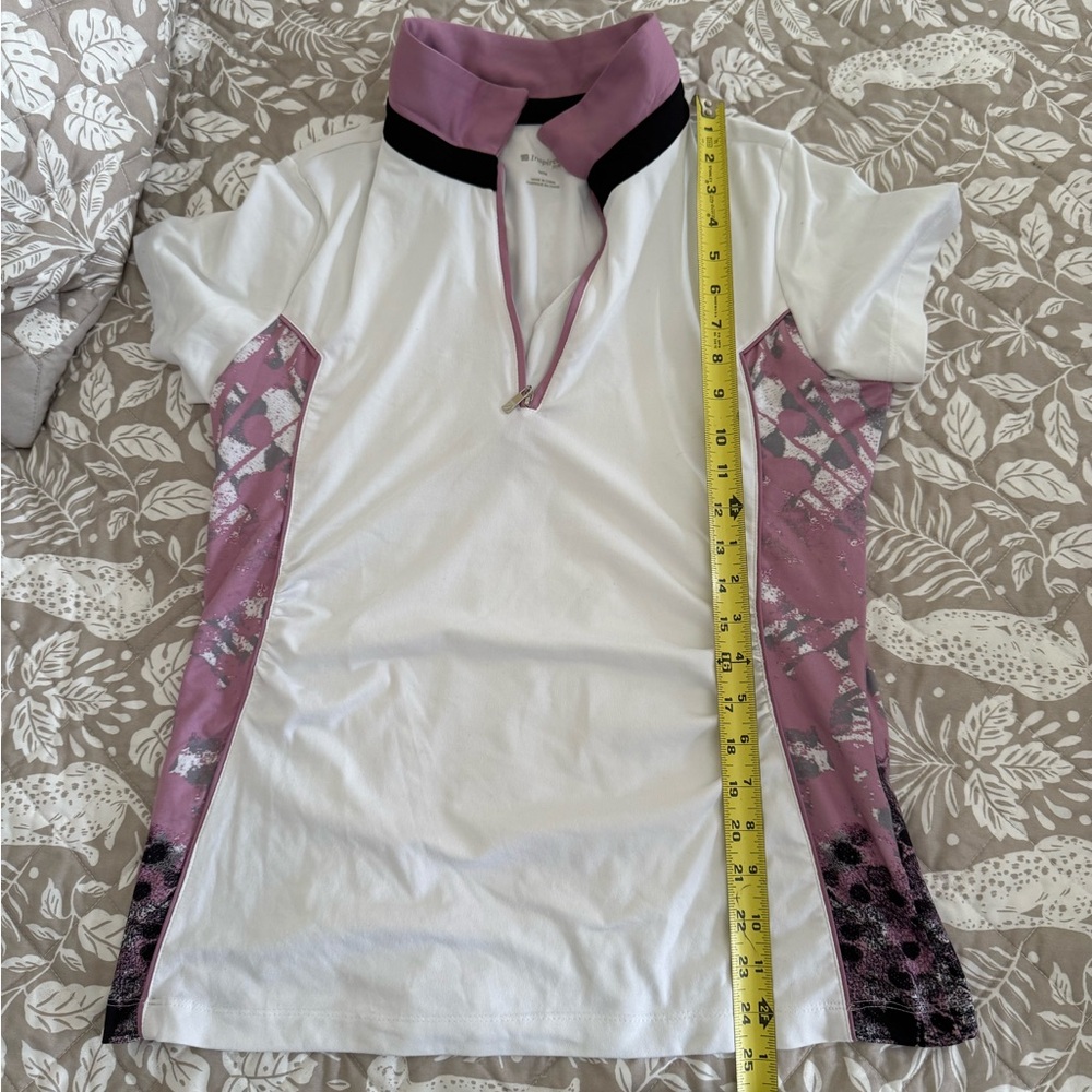 INSPIRED STYLE ZIP GOLF TOP WOMEN'S SZ MEDIUM